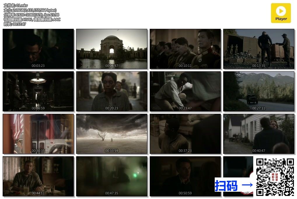 [百度云][美国][2019][高堡奇人Ⅳ][悬疑/惊悚/科幻][亚马逊WEB-DL-MKV/HEVCx265.10bit/1080P/均集1.8G/10集全][英语特效双字][架空二战历史高分美剧]