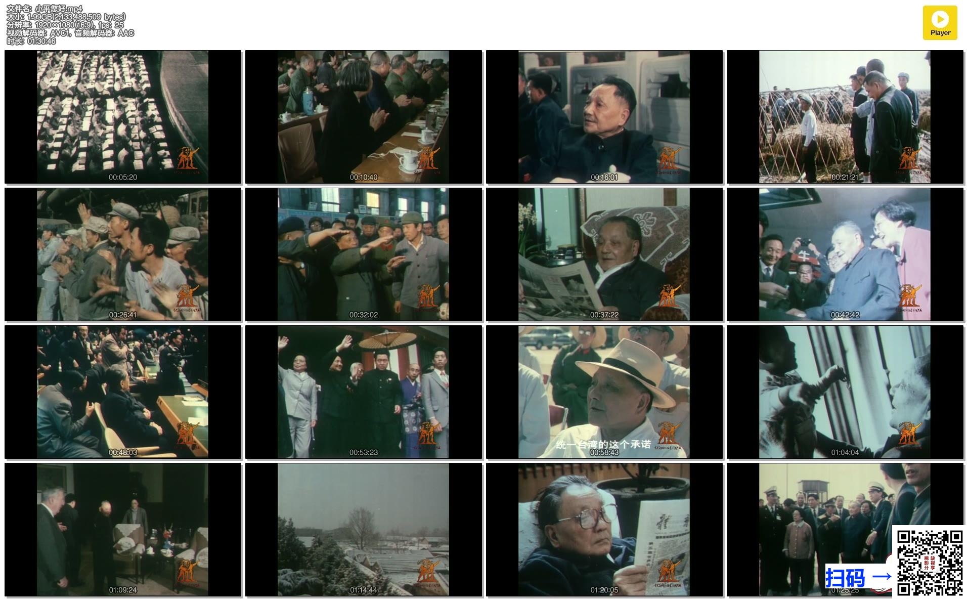 [百度云+][中国内地][2004][小平您好][国语无字][1080P][MP4/1.99G][超清修复无水印][中央新闻纪录电影制片厂]