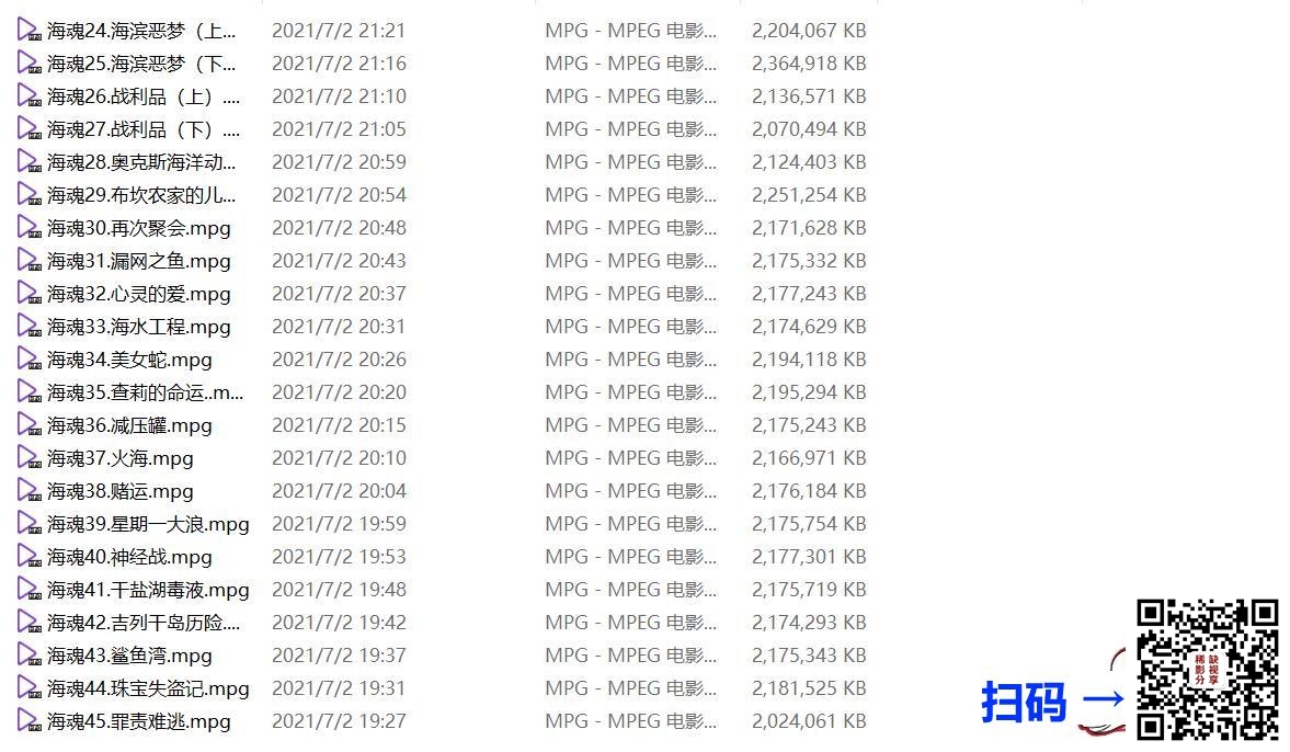 [美国][1989-1992][海滩救护队/第1-3季][66集全][大卫·哈塞尔霍夫][国语无字][720x576][mpg/每集约2.2G/总140G]
